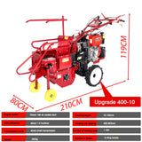 Agricultural Small Handpushed Diesel Corn Harvester Multifunctional Singlerow Straw Crushing and Peeling Harvester