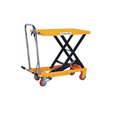 Hydraulic Manual Single Scissor Lift Table Cart 28‘’ x 18‘’ Capacity 330 lb/220lb