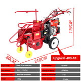 Agricultural Small Handpushed Diesel Corn Harvester Multifunctional Singlerow Straw Crushing and Peeling Harvester