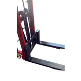 Manual Stacker 2200lbs 63" Lift Height Adjustable Fork