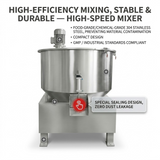 High-Performance Industrial High-Speed Mixer | SHR Series Turbo Mixer for Plastic & Chemical Powder