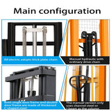 Pallet Stacker , Semi Automatic Stacker Electric Lifter Pallet Stacker