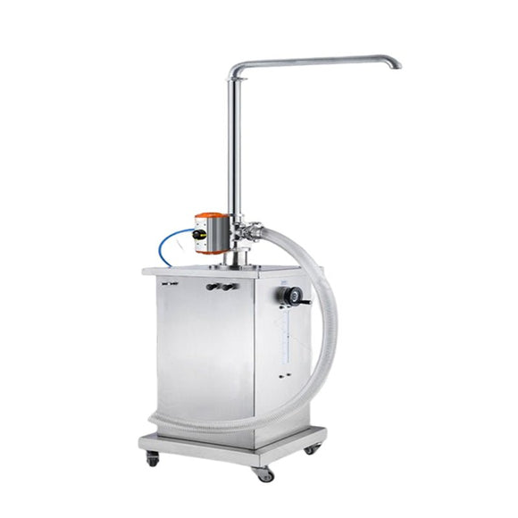 Pneumatic feeder for transferring chemical cosmetics and pharmaceutical