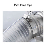 Pneumatic feeder for transferring chemical cosmetics and pharmaceutical