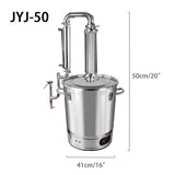 Stainless steel lavender lemongrass distillation brandy wine making device without essential oil separator