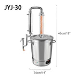Stainless steel lavender lemongrass distillation brandy wine making device without essential oil separator