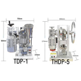 TDP-1 Mini Desktop Electric Turbine Single punching tablet powder tableting machine