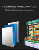 Three-temperature la carte display freezer commercial refrigerator supermarket vegetable and fruit preservation