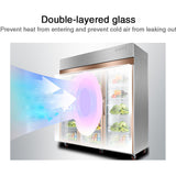 Vertical Beverage Beer Display Glass Door Refrigerator for restaurant