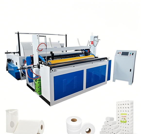 Automatic toilet paper roll processing equipment Toilet Paper Making Machine with Tissue Production Line High Efficiency