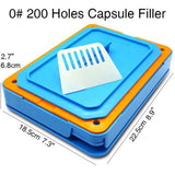 200 Holes Size 0# Capsule Filler Capsule Filling Machine Food Grade Plate Tool