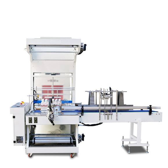 Automatic mineral water PET bottle shrink wrapping machine, shrinking packaging machine for bottles/cans/jars
