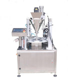 Fully Automatic Water Cup Filling And Sealing Machine , Rotary Yogurt Cup Packaging Machine For Liquid/Paste