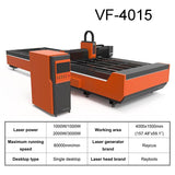 This machine uses orange and gray color matching, which makes the machine more eye-catching. It can cut 0.1 ~ 10mm metal sheet by high energy laser beam.