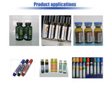 Automatic horizontal round bottle labeling machine, vials label applictor, bottle labeler for tubes/lipstick/orial liquid bottles/ampoules