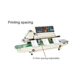PM-1800 Continuous inkjet printing sealing machine with control panel for packaging bags