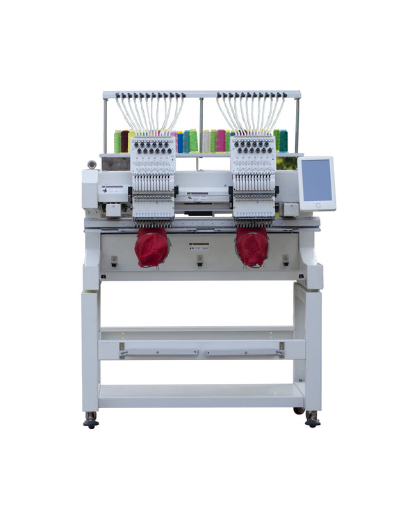 Double Head 12 needless Embroidery Machine Home Computer Embroidery Machine Multifunctional Three-in-One Embroidery Machine