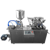 This machine has a 15L hopper, which can be used to fill and pack liquids and pastes such as honey, ketchup, salad dressing, etc. We can customize the mold according to customer requirements. The machine is controlled by a PLC controller, which can adjust the amount of filling and the speed of filling.