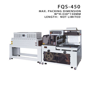 FQS-450+BSE-4522LN Side seal automatic thermal shrink packaging machine, fully automatic rolls shrink wrapping machine