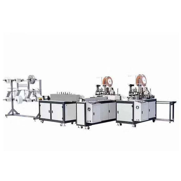 The machine has a high degree of automation, fast film output speed, uniform film size, and the nose bridge is in the middle of the position without hurting the material, thereby effectively ensuring the quality of the mask produced; the automatic medical mask film machine is an alternative to producing flat mask Traditionally made to improve the quality of masks