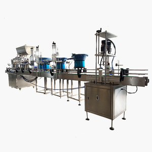 Disinfectant and hand sanitizer filling and capping machine